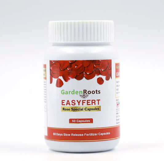GardenRoots Easyfert(50 Capsules) Rose Special Capsules, 60 Days slow release fertilizer capsules for Rose Plants